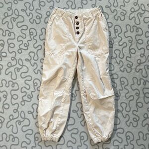 Free People Cadet Pull-On Joggers Almond Ivory